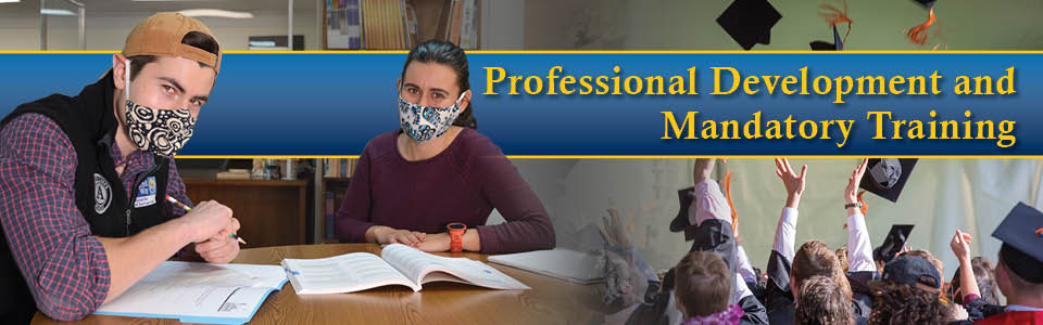 Banner with image of students at desk